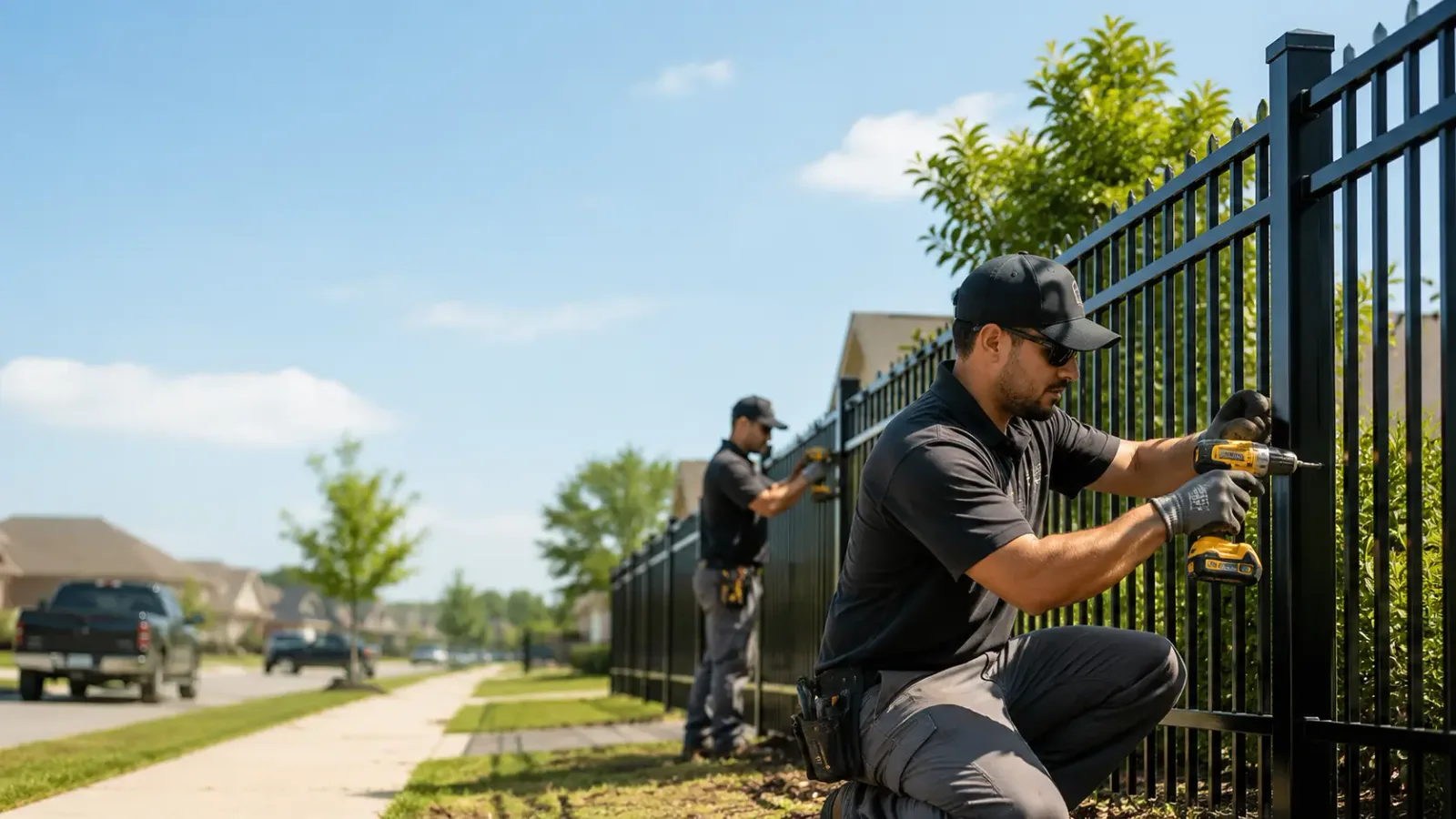 Metal Fence Installation in Midway, TX